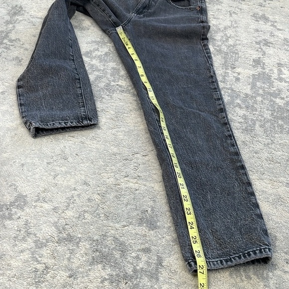 Garage Denim Mom Jeans High Rise Washed Faded Black Sz 5 27 - Picture 8 of 11